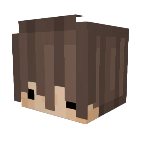 xMasuku Minecraft avatar head, 3D render