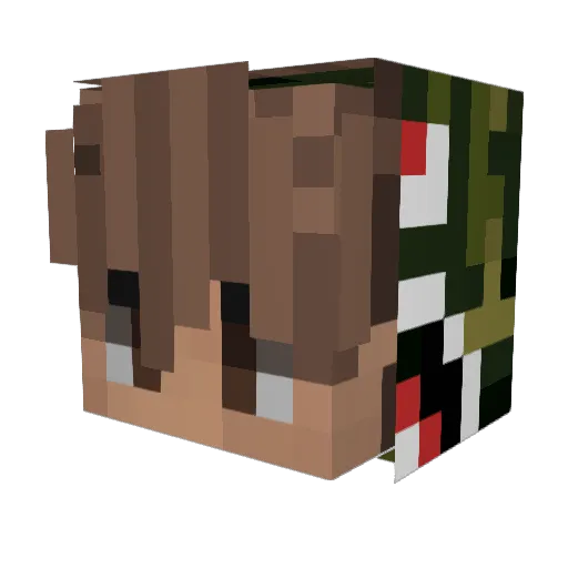 xMatix18x Minecraft avatar head, 3D render