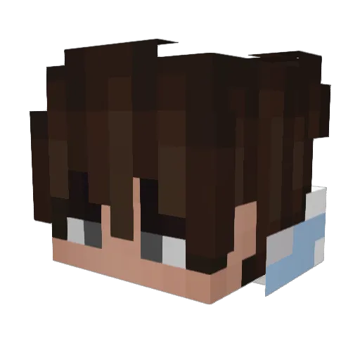 xMatox Minecraft avatar head, 3D render