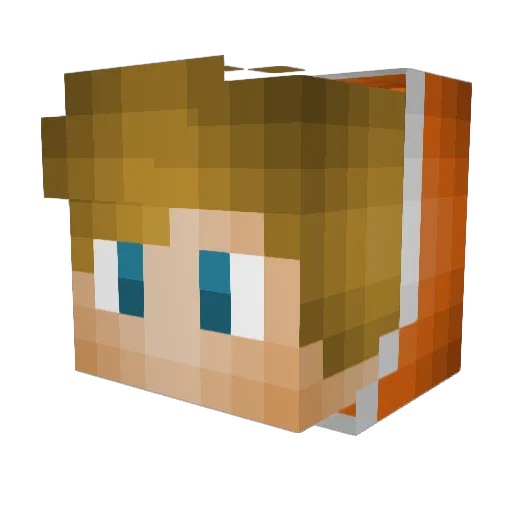 xMatte3Dx Minecraft avatar head, 3D render