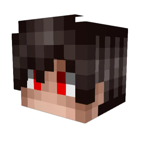 xMatuPurrum Minecraft avatar head, 3D render