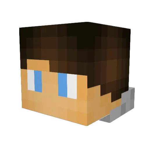 xMatze14 Minecraft avatar head, 3D render