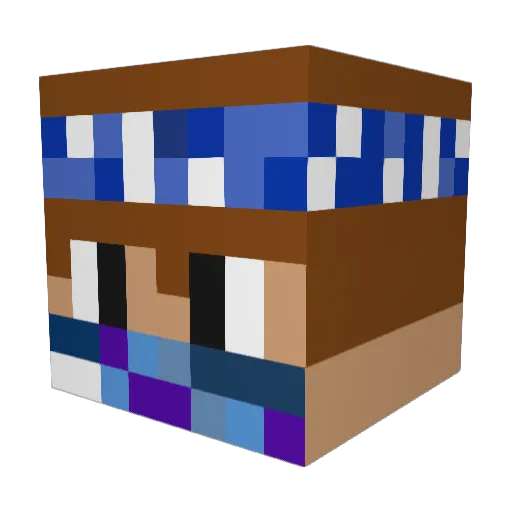 xMaxi_x Minecraft avatar head, 3D render