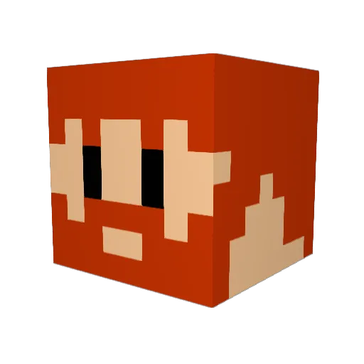 xMcLachlanx Minecraft avatar head, 3D render