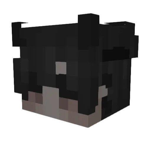 xMeave Minecraft avatar head, 3D render