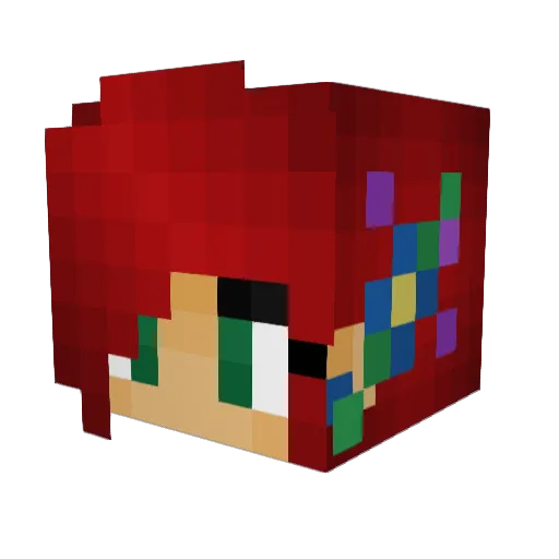 xMeghan_ Minecraft avatar head, 3D render