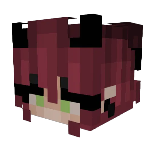 xMegumiin Minecraft avatar head, 3D render