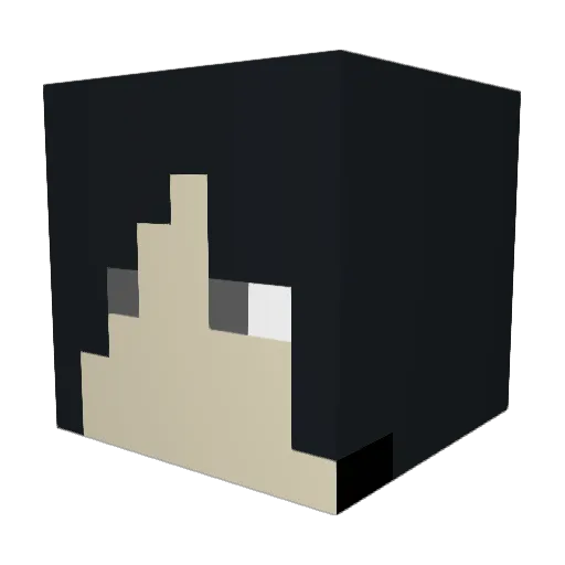 xMekhix Minecraft avatar head, 3D render
