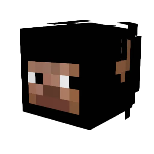 xMelon3k Minecraft avatar head, 3D render