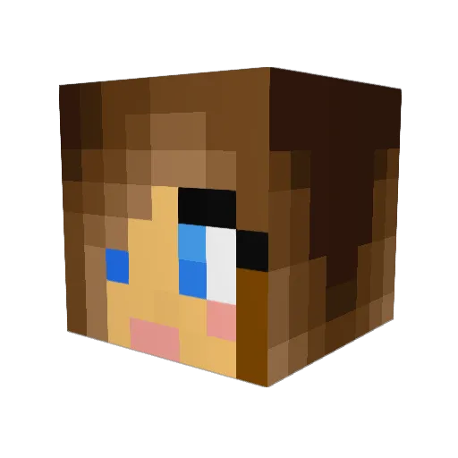 xMeowzzz Minecraft avatar head, 3D render