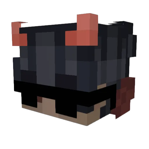 xMerry Minecraft avatar head, 3D render