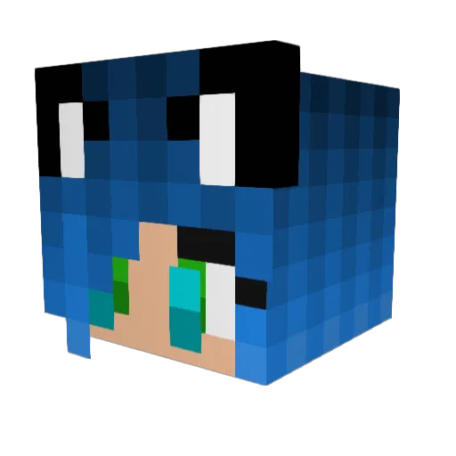 xMezor Minecraft avatar head, 3D render