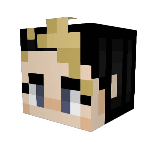 xMialee Minecraft avatar head, 3D render