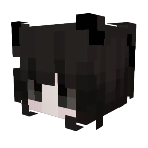 xMiauu Minecraft avatar head, 3D render