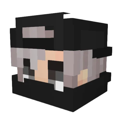 xMigue__ Minecraft avatar head, 3D render