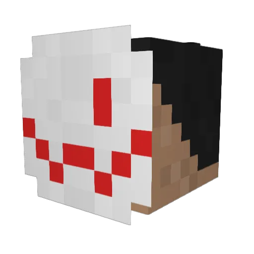 xMigz Minecraft avatar head, 3D render