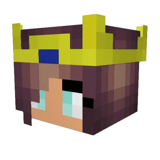 xMiia08 Minecraft avatar head, 3D render