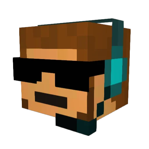 xMike91x Minecraft avatar head, 3D render