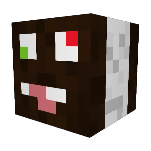 xMilfSchnitte Minecraft avatar head, 3D render