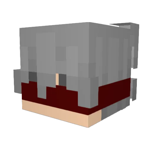 xMilkaGHG24 Minecraft avatar head, 3D render