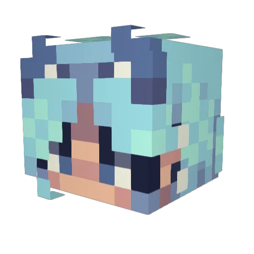 xMillahhx Minecraft avatar head, 3D render