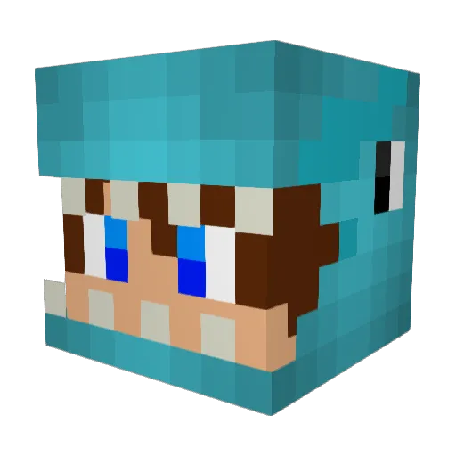 xMinkAlchx Minecraft avatar head, 3D render