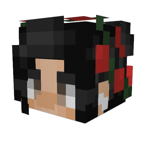 xMissCassie Minecraft avatar head, 3D render