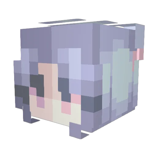 xMissy3 Minecraft avatar head, 3D render
