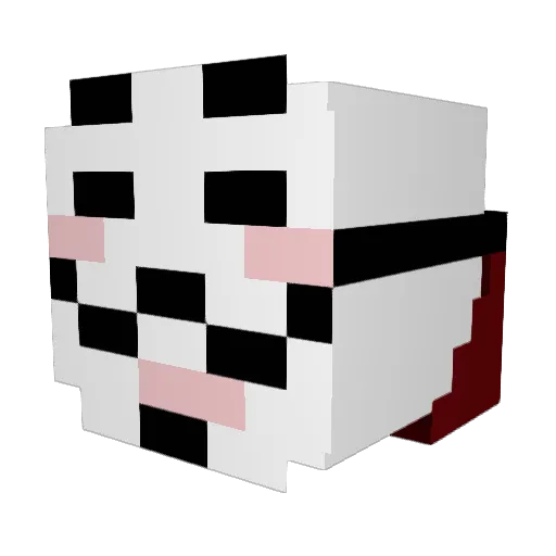 xModernFail Minecraft avatar head, 3D render