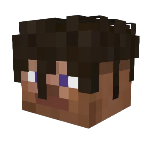 xMody__ Minecraft avatar head, 3D render