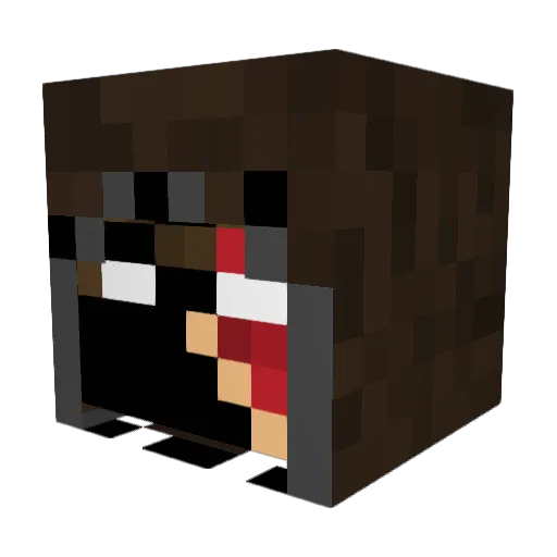xMoltx Minecraft avatar head, 3D render