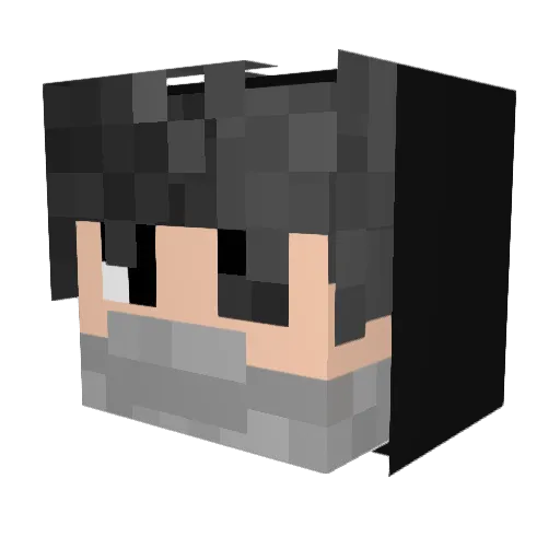 xMon1tor_ Minecraft avatar head, 3D render