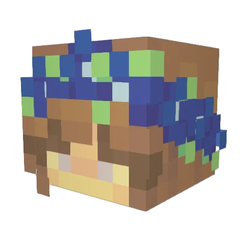 xMoon_Flowerx Minecraft avatar head, 3D render