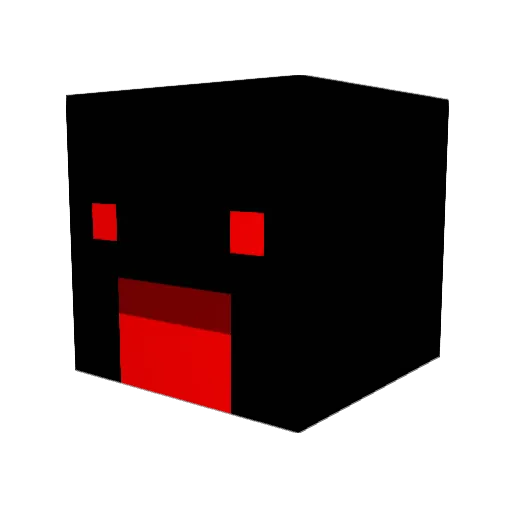 xMorfina Minecraft avatar head, 3D render