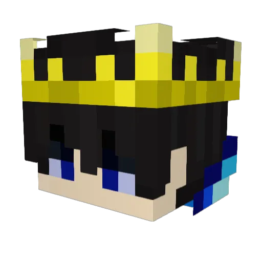 xMosheteeh_ Minecraft avatar head, 3D render