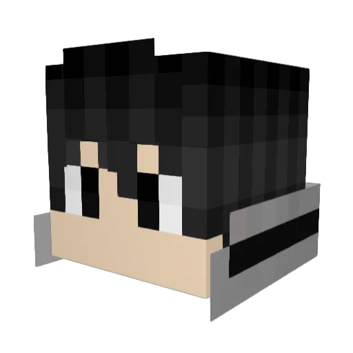 xMotsu Minecraft avatar head, 3D render