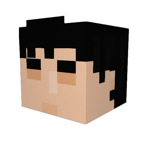 Minecraft-Avatar von xMotty: Kopf als 3D-Render