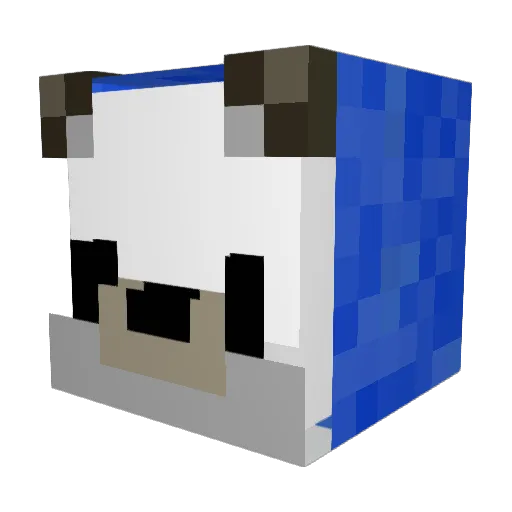xMousezzz Minecraft avatar head, 3D render
