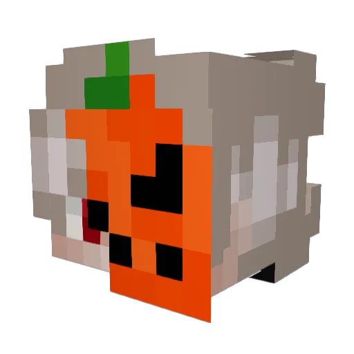 xMqts Minecraft avatar head, 3D render