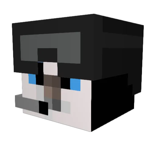xMr0wlx Minecraft avatar head, 3D render
