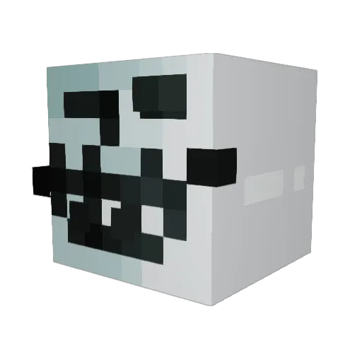 xMrDeK Minecraft avatar head, 3D render