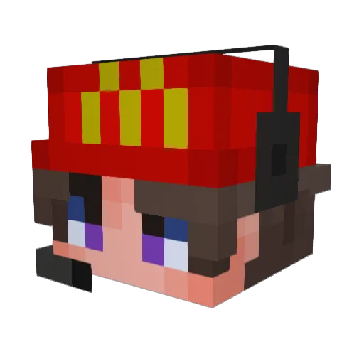 xMrMartin Minecraft avatar head, 3D render