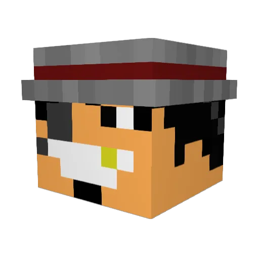 xMsh_ Minecraft avatar head, 3D render