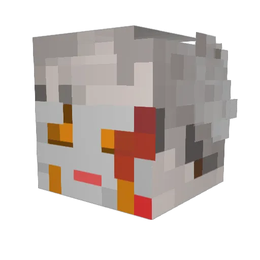 xMuffintopx Minecraft avatar head, 3D render