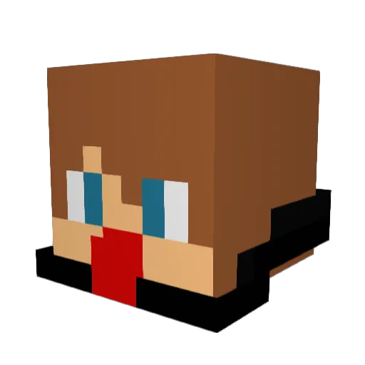 xMusky Minecraft avatar head, 3D render
