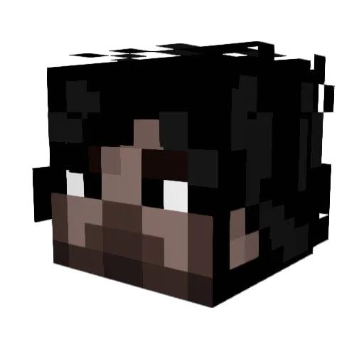 xMustangx Minecraft avatar head, 3D render