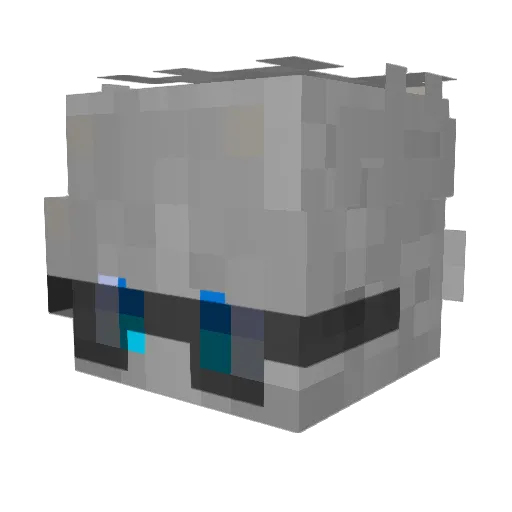 xMxson Minecraft avatar head, 3D render