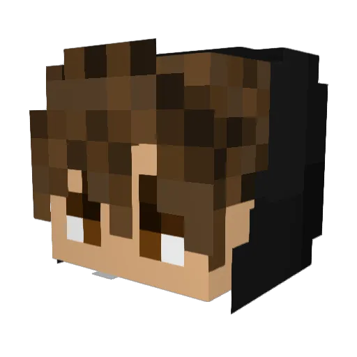 xMystic Minecraft avatar head, 3D render