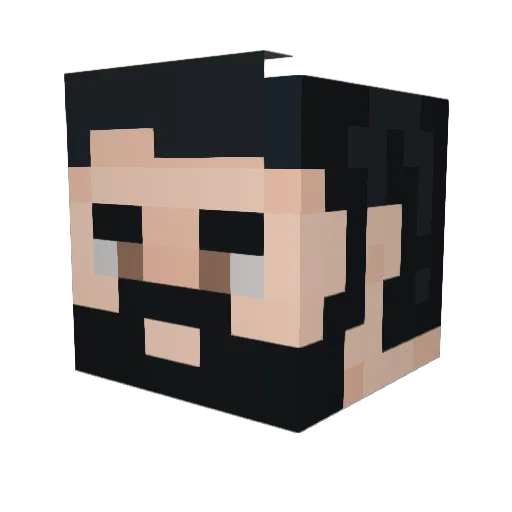 xNFSGOLD Minecraft avatar head, 3D render