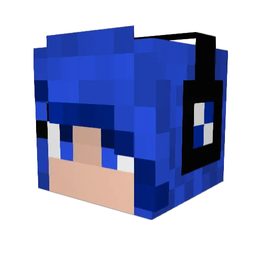 xNadia Minecraft avatar head, 3D render